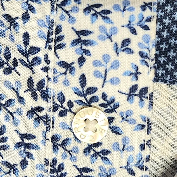 Carnoustie Tech Floral Polo Shirt Size Large • Color Ink - Picture 4 of 11